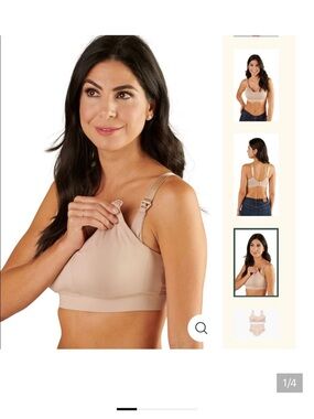 Ollie Gray Bra Womens Size Medium Nude The Anywhere Nursing Pumping Maternity